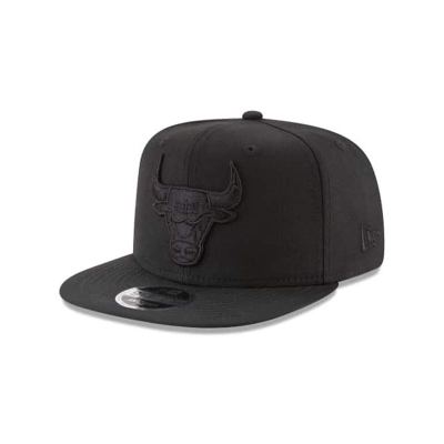 Sapca New Era Chicago Bulls NBA Black On Black High Crown 9FIFTY Snapback - Negrii